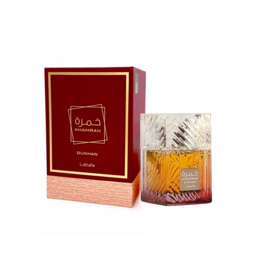 Parfum Lattafa Khamrah Dukhan 100ml - Notes Fumées, épicées, Longue Tenue, Neuf