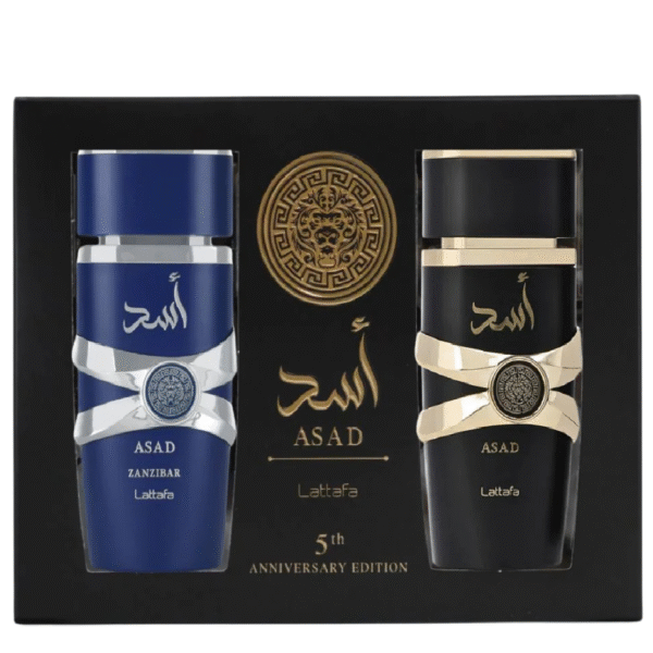 Lattafa Asad + Asad Zanzibar – 2 Pack EDP For Men 100ml