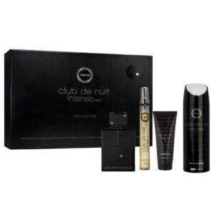 Armaf Club De Nuit Intense Man Set 4 Pzs EDT 105ml + Shower Gel 100 ml + Perfume Body Spray 200 ml + Mini 10 ml